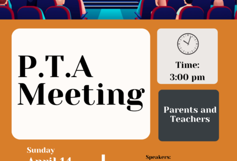 Upcoming General P.T.A Meeting